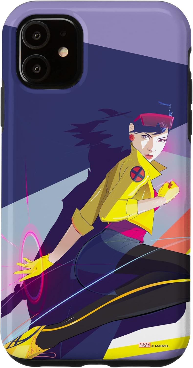 iPhone 14 Pro Marvel X-Men 90s Jubilee Purple Case