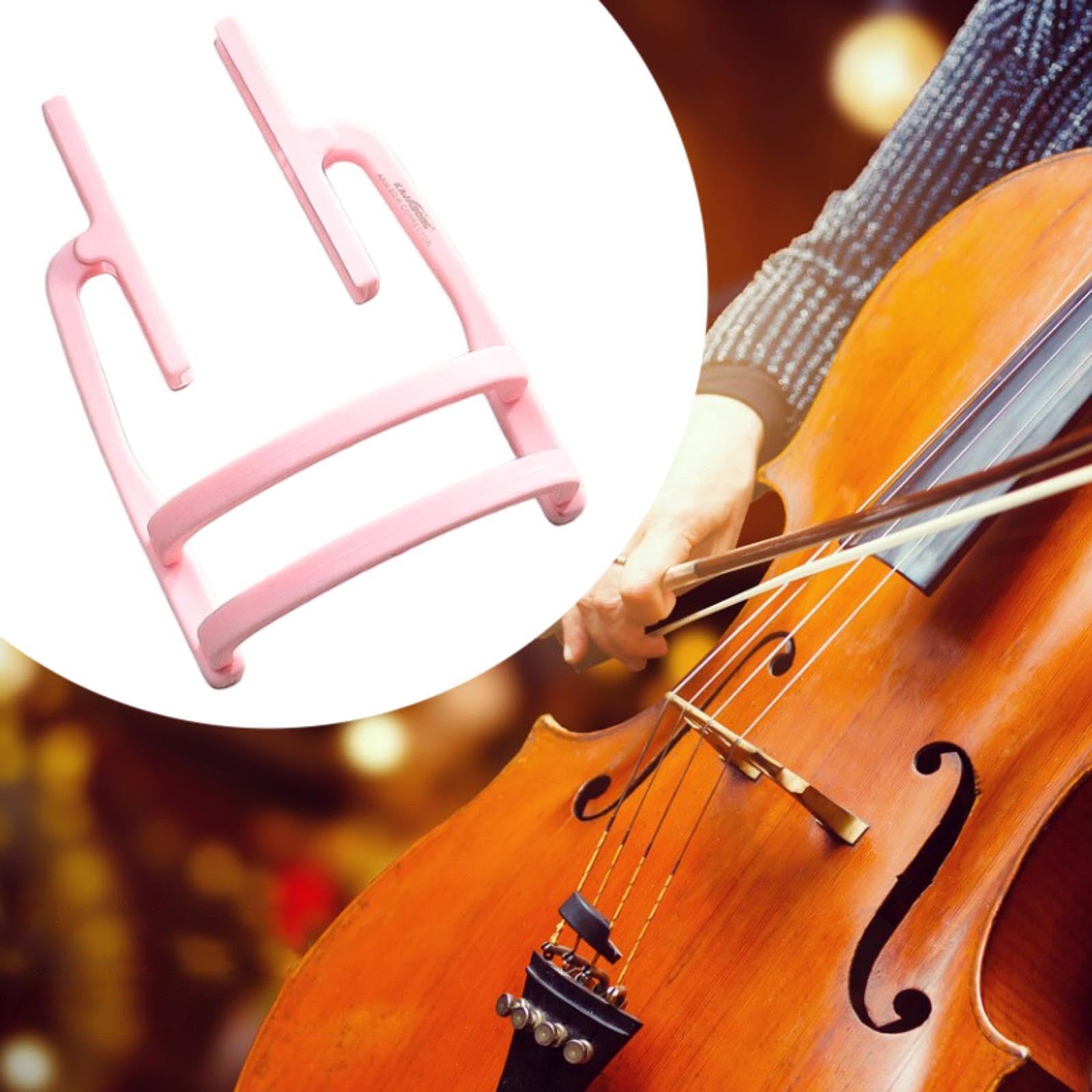 F Fityle Strumento di guida per raddrizzare l'arco del violoncello, collimatore, ausilio per l'apprendimento, raddrizzatore, regolatore dell'arco, Rosa