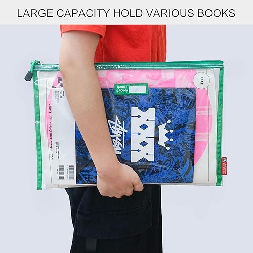 Miniatura 7 de Rough Enough Important - Organizador de archivos de plástico para documentos, carpeta transparente para tamaño A4, carta, tamaño legal, suministros