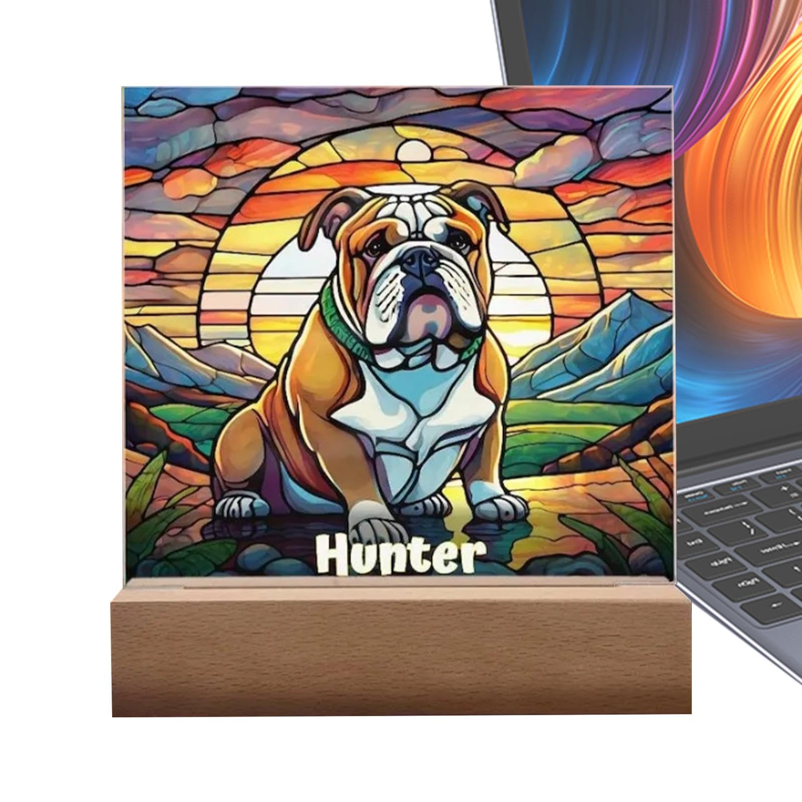 Decoración artística de perro para tiendas y escaparates con estilo comercial 8