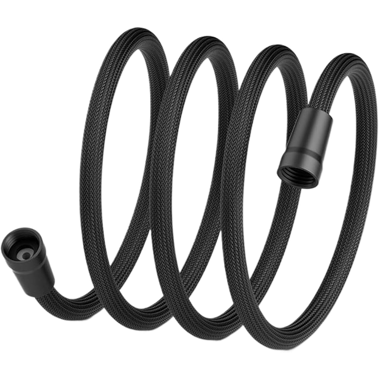 Upgraded Explosion-Proof Braided Shower Hose, 2025 New Portable Shower Hose, Handheld Long Flexible Shower Hoses, Head Replacement, for Bathing and Toilet Cleaning (Black-1.5M)