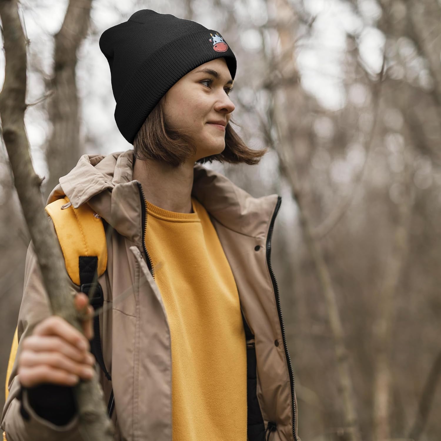 Highland Cow Hat-Cow Print Hat,Highland Cow Gifts for Women/Men,Cute Hats-Funny Trucker Hat - Image 6