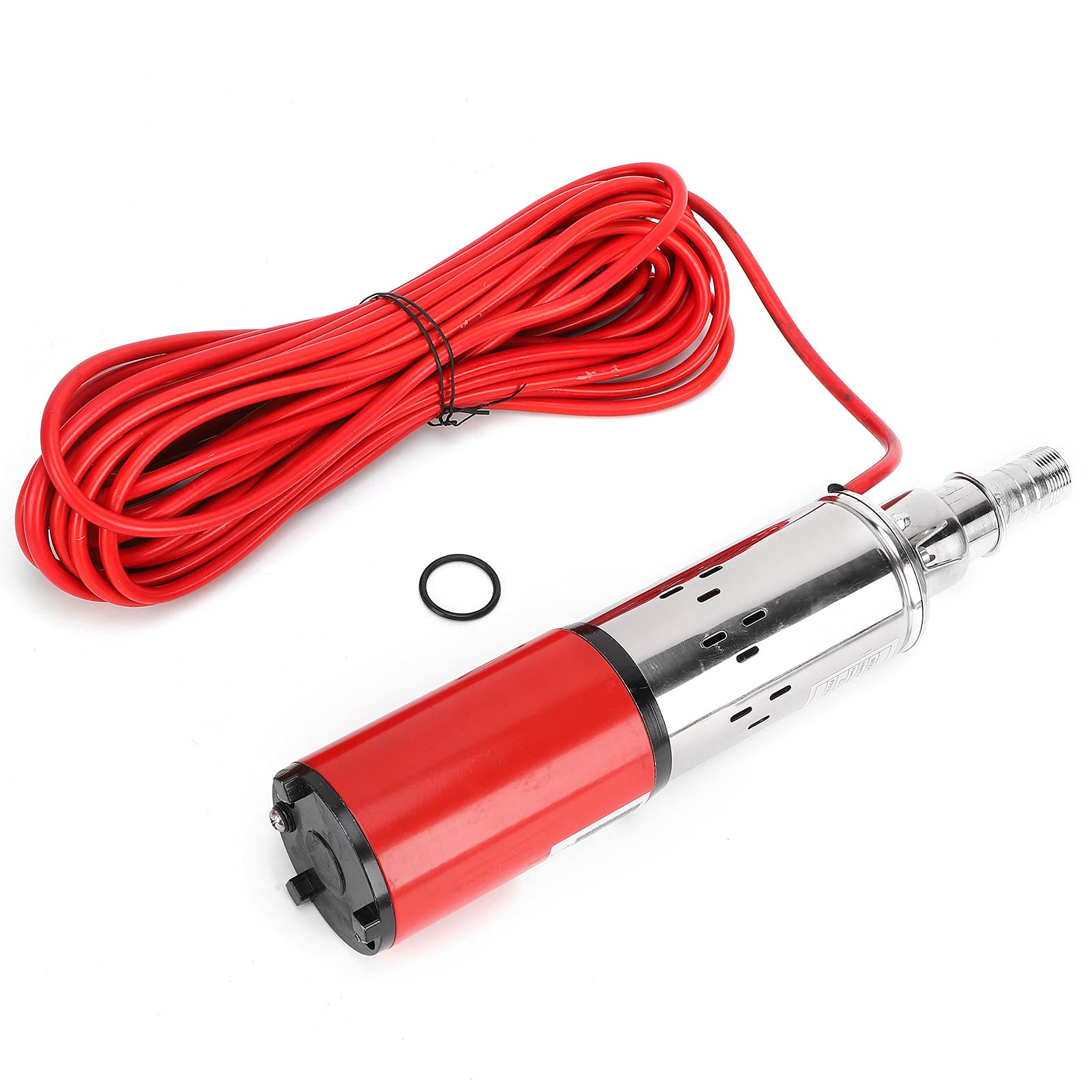 Fabater Bomba de Agua Solar DC24V, 50 M de, 1,5 M³/h, Bomba Sumergible de Tornillo, Accionamiento Eléctrico con Motor de Cobre, Carcasa de Acero Inoxidable, Controlador Incorporado para Barcos de