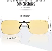 Vista 4 de Lentes con clip para bloquear la luz azul