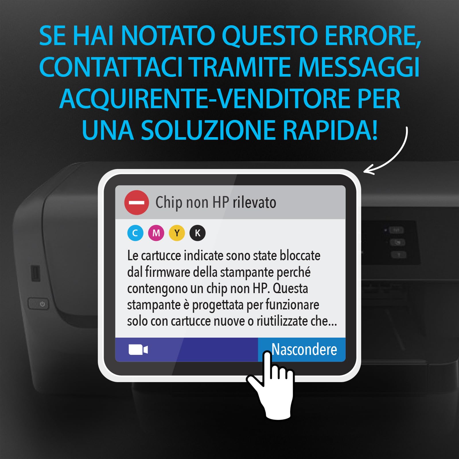 Smart Ink Compatibile Cartuccia d'inchiostro In sostituzione di HP 903 XL 903XL (BK XL & /C/M/Y XL 4 Combo Pack) con tecnologia chip avanzata per la ricarica delle OfficeJet 6950 6960 6970