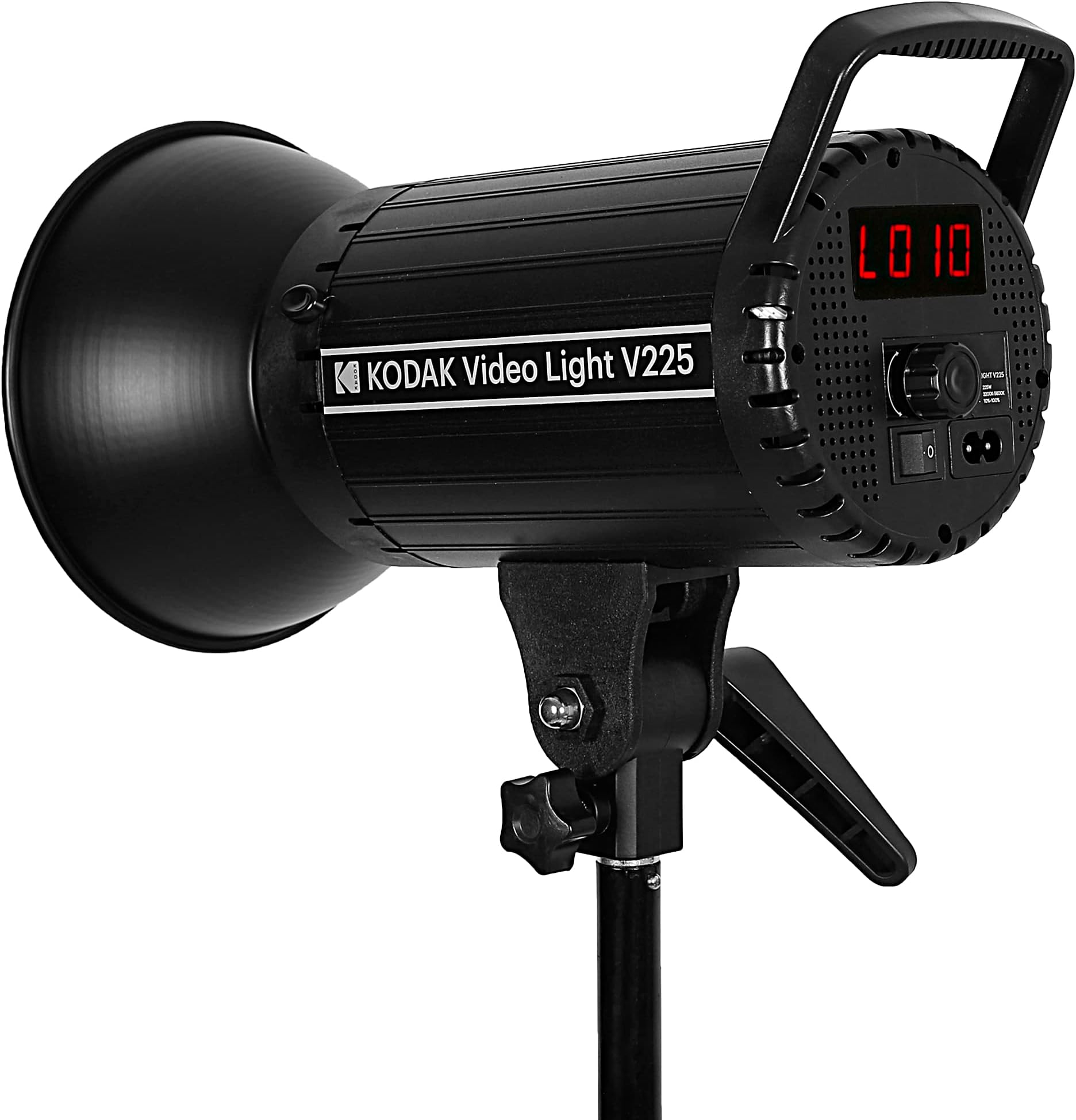 KODAK V225 Video Light Without Reflector|Adjustable Color Temp 3200K-5600K|High Brightness|Flexible Light Weight|CRI 96 with Lamp Cover|Ideal for Shooting & Photography| Remote Control|Power Cord
