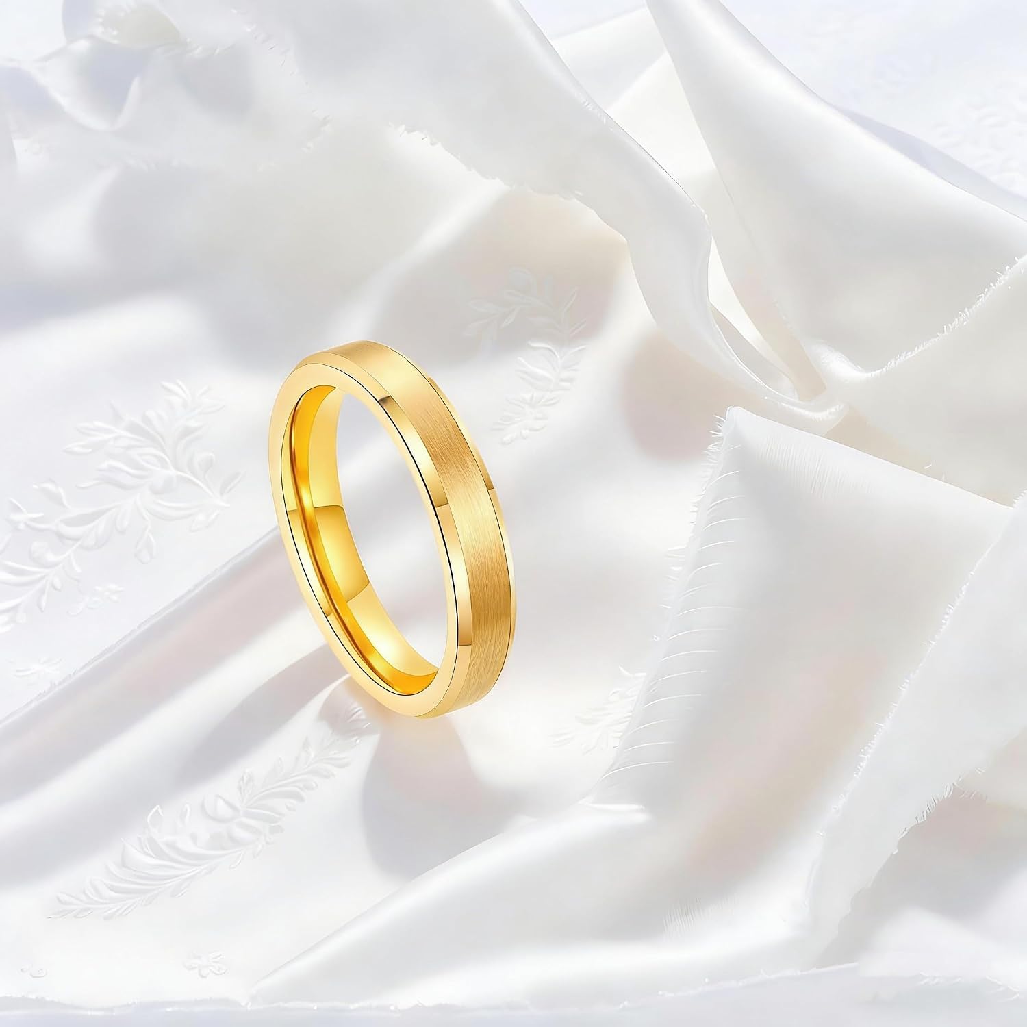 Stainless Steel Wedding Band Ring For Men Women