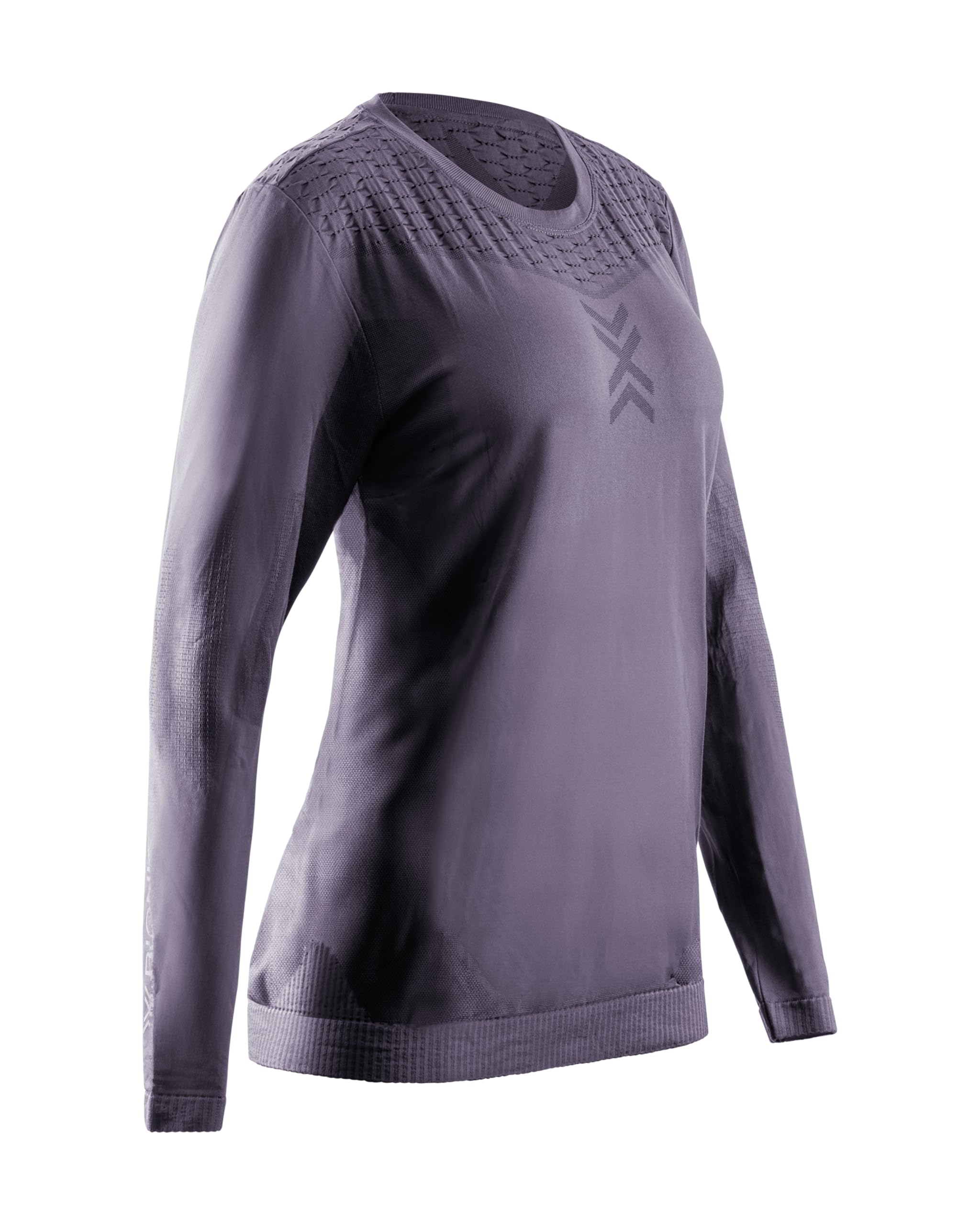 X-Bionic X-Ential Maglia a Maniche Lunghe Donna - Regolazione della Temperatura - Tessuto Traspirante e Assorbi-Sudore - vestibilità Confortevole per Sport e Tempo Libero - Lavanda, XS
