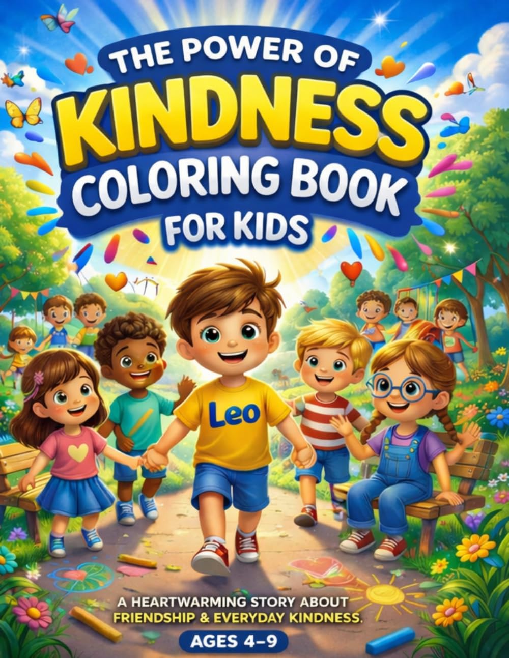 The Power of Kindness Coloring Book for Kids: A Feel-Good Coloring Book About Friendship, Empathy, and Being Kind (Ages 4–9)