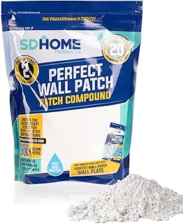 Drywall Repair Compound by SD Home, Fast-Drying Spackle Filler for Holes, Cracks & Wall Damage, Mix-As-Needed Dry Compound Putty, 2 lb. Resealable Bag, Perfect Drywall Hole Patch Solution