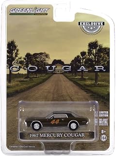 GreenLight 1:64 1967 Mercury Cougar - Race Car #44 (Hobby Exclusive) 30183