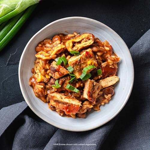 Miniatura 3 de HMR Pollo con salsa de barbacoa  Comida preparada lista para comer, estable en el estante  0.67 oz de proteína, almuerzo o cena preenvasado bajo en