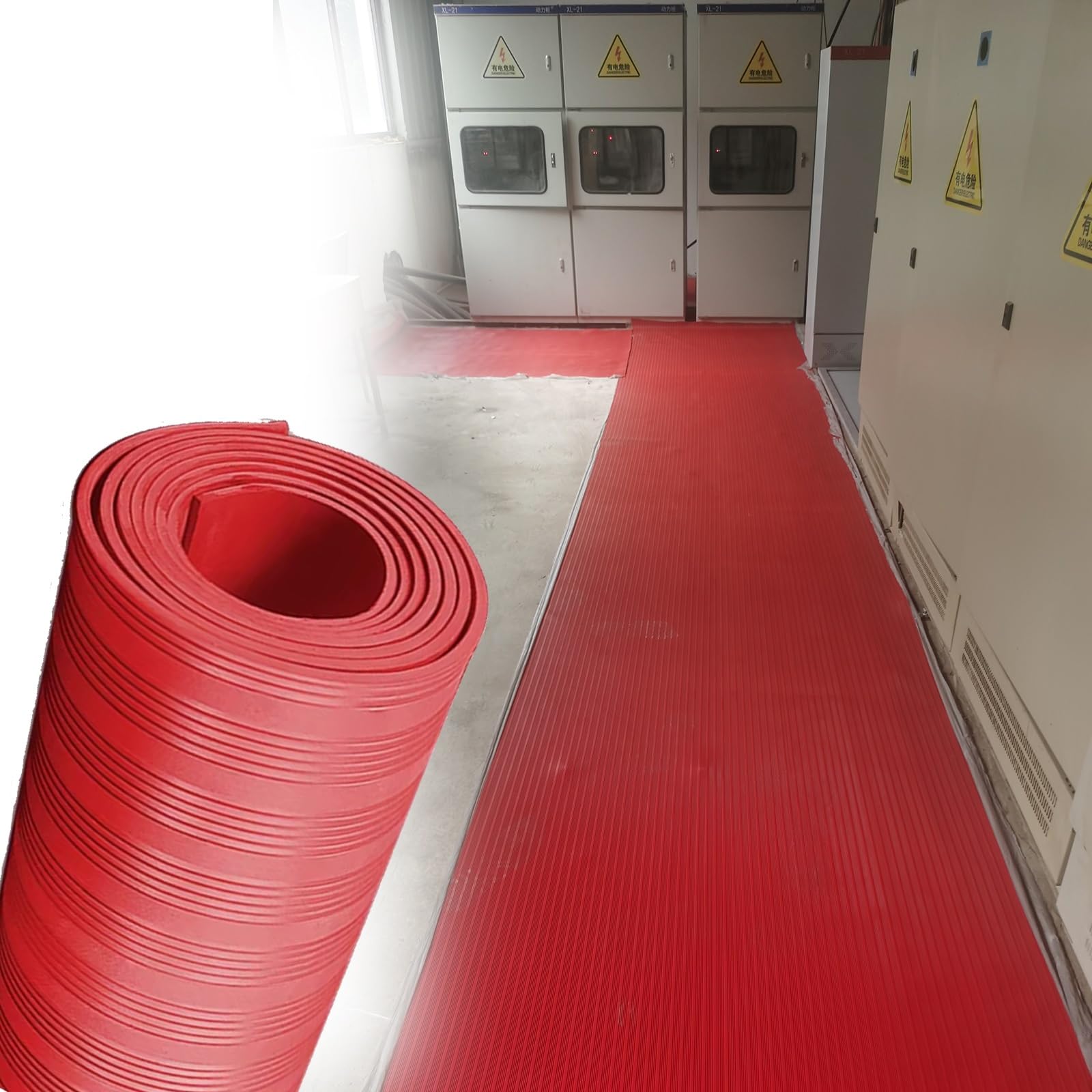 Tapis isolant en caoutchouc haute tension sur mesure pour tableau