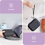 ProCase Playing Card Game Case, Travel Storage Box Holds 300+ Cards Fits Classic Board Game UNO, SKYJO, PlayMonster Five Crowns (Case Only) -Black