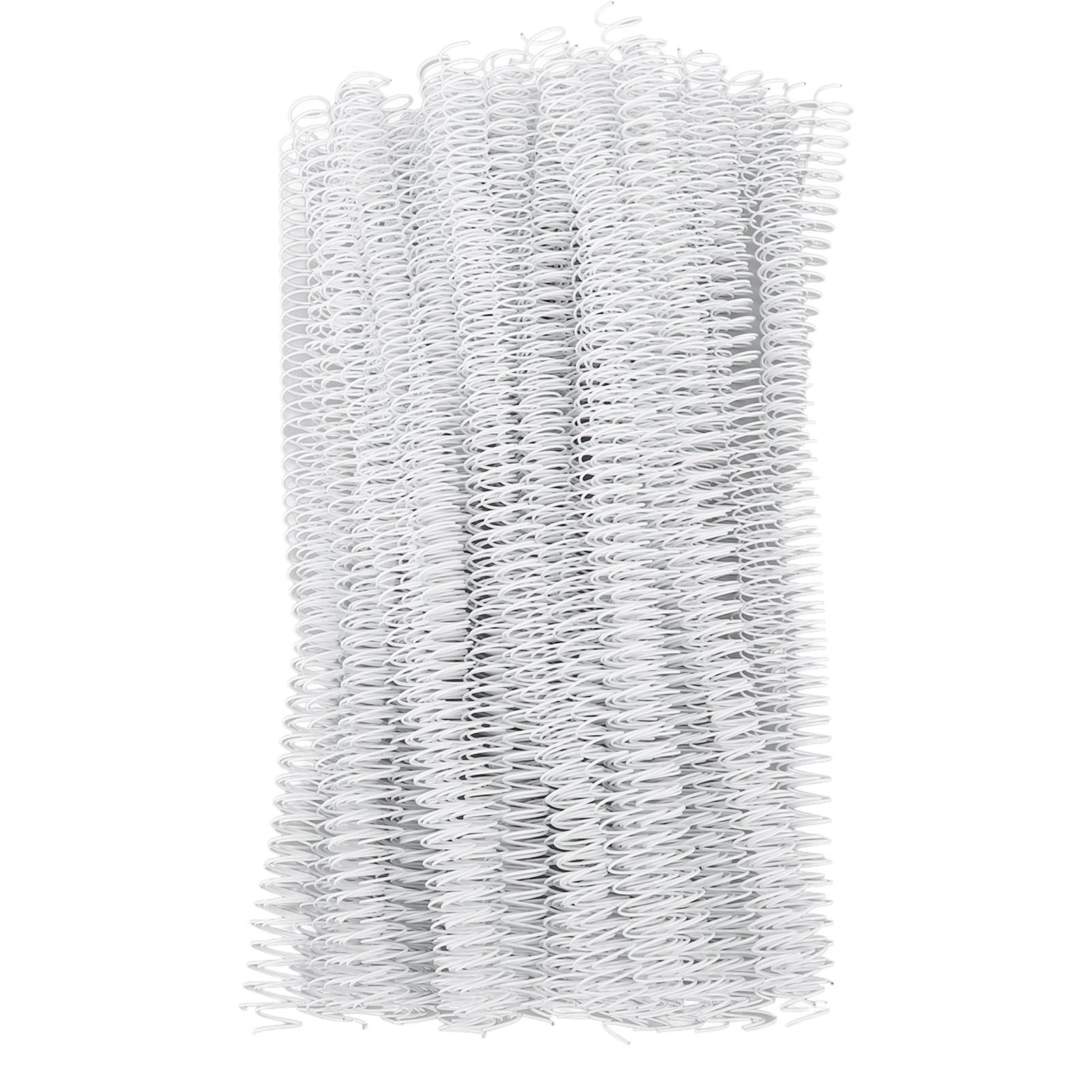 Schwarz, 100 Stück Einzelschleifen-Drahtbinderücken – 1/2 Zoll Durchmesser, 12,7 mm Spiralbindungsspulen – 4:1 Teilung mit 48 Zähnen – 90 Blatt Kapazität – kompatibel mit Papier (Weiß)
