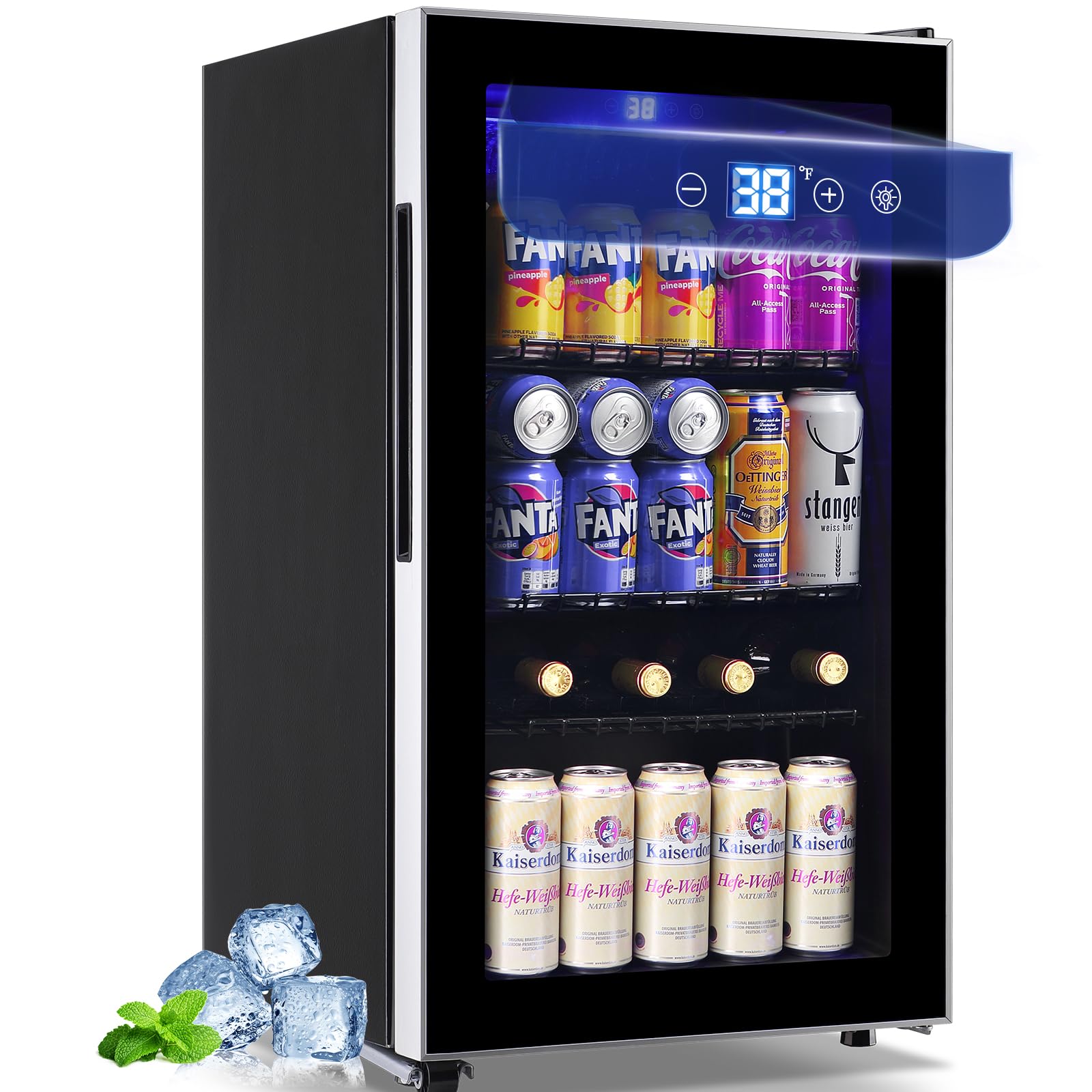 WANAI 3.5 Cu.ft Beverage Refrigerator