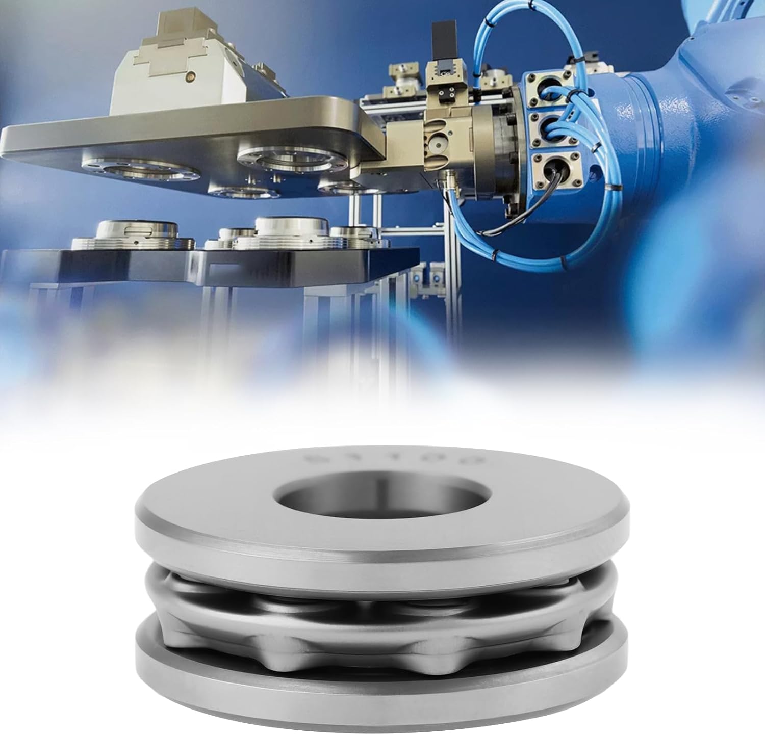 5Pcs Thrust Ball Chromium Steel Bearings 51100 10x24x9mm for Motors Machine Tools Rotating Equipment