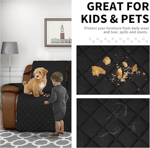 Miniatura 3 de Easy-Going Funda de sofá reclinable, funda de sofá reversible para sillón reclinable de 3 asientos, funda de sofá dividida para cada asiento,