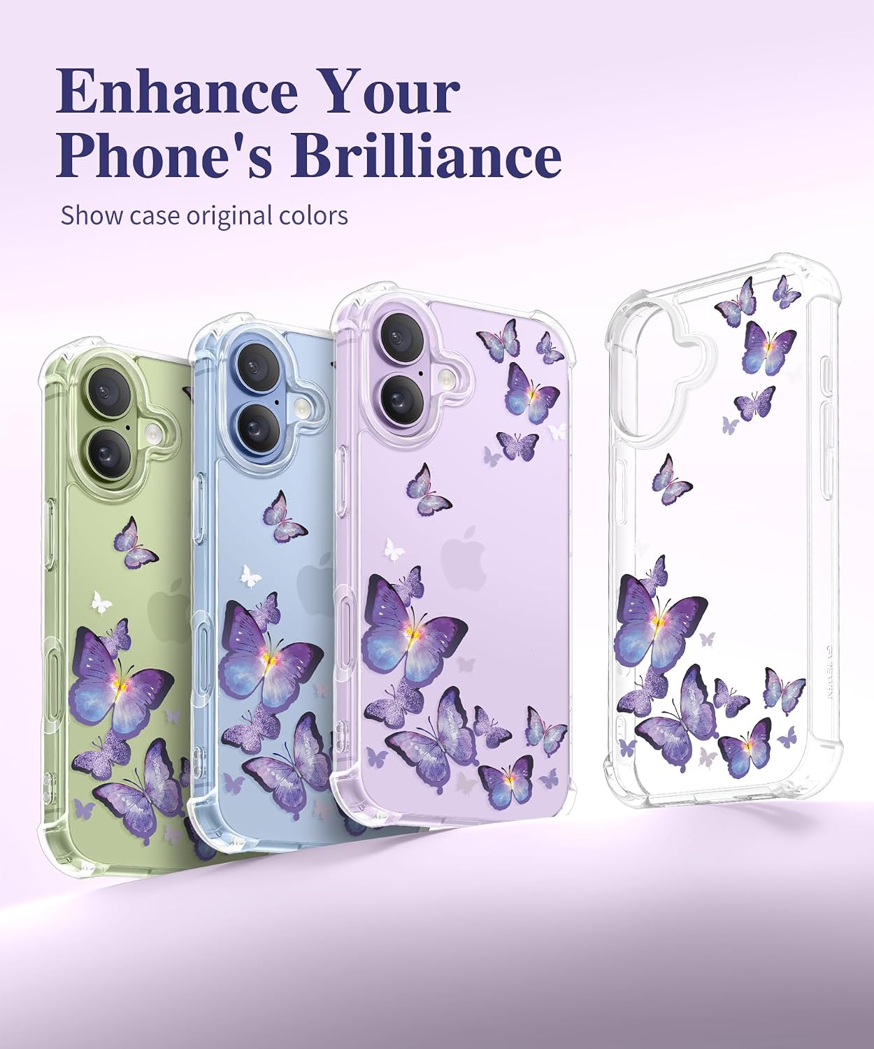  for iPhone 17 Case Floral Clear Slim Women thumbnail