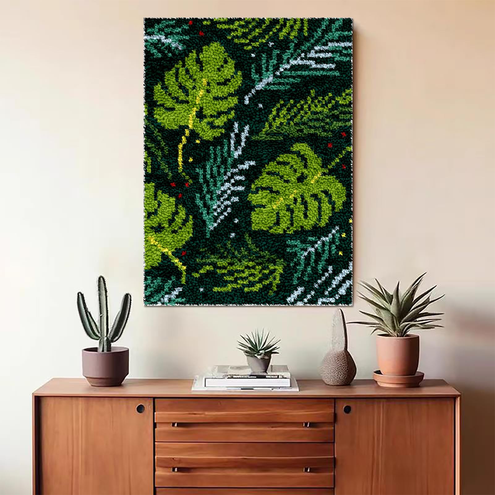 Set di Tappeti da Ricamo Tappeto Annodare Fai da Te 140x160 cm
