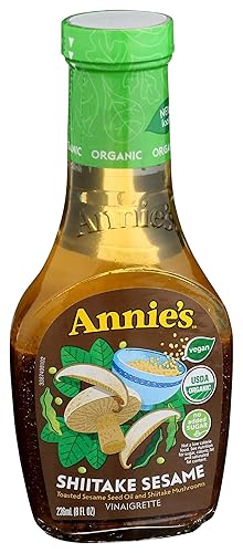 Vista 72 de Annie's Aderezo de vinagreta de jengibre y sésamo, certificado orgánico, sin OMG, 8 onzas líquidas