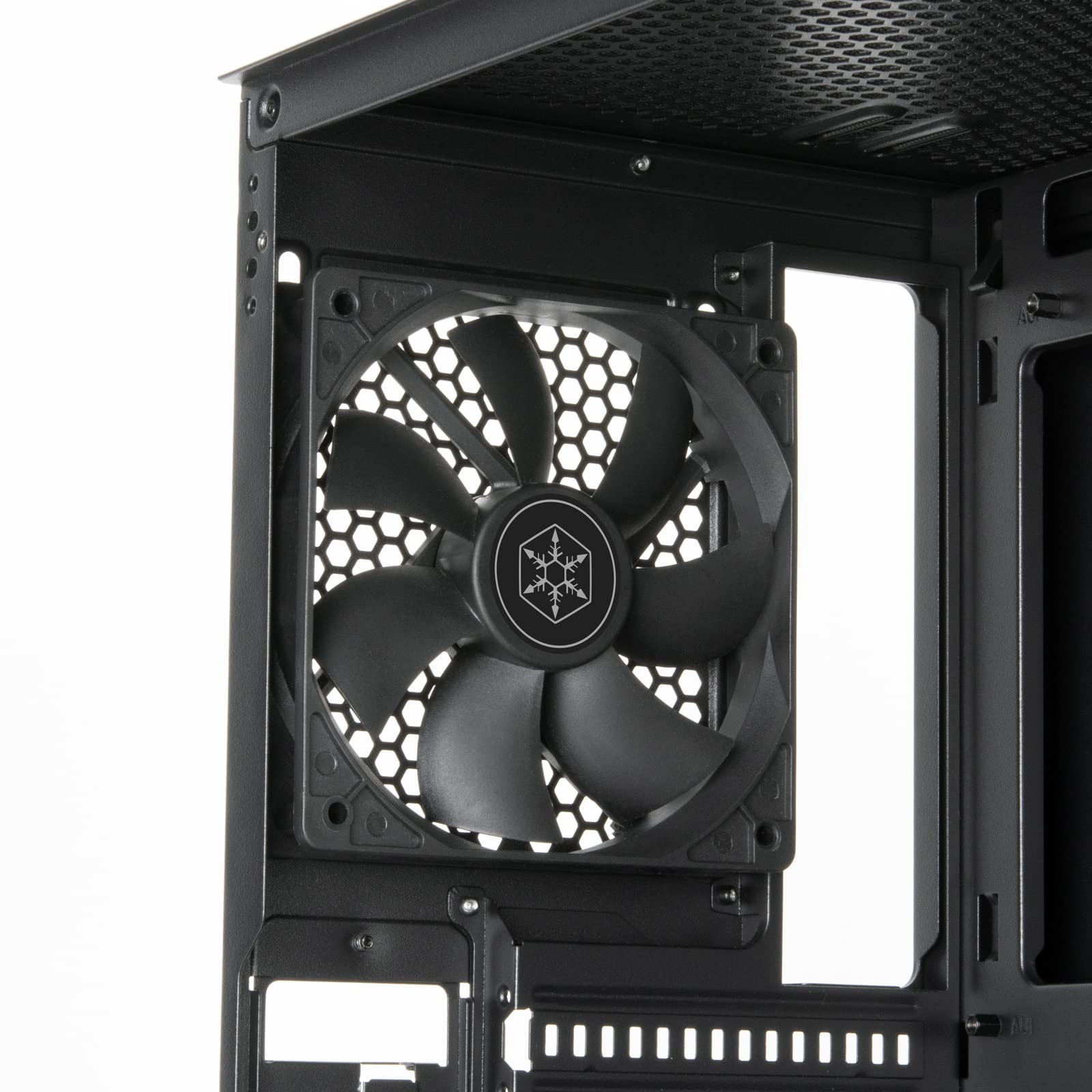 Silverstone FARA R1 V2- FARA R1-V2 Tower ATX case per computer, pannello frontale in rete, pannello laterale in vetro temperato, nero, SST-FAR1B-G-V2
