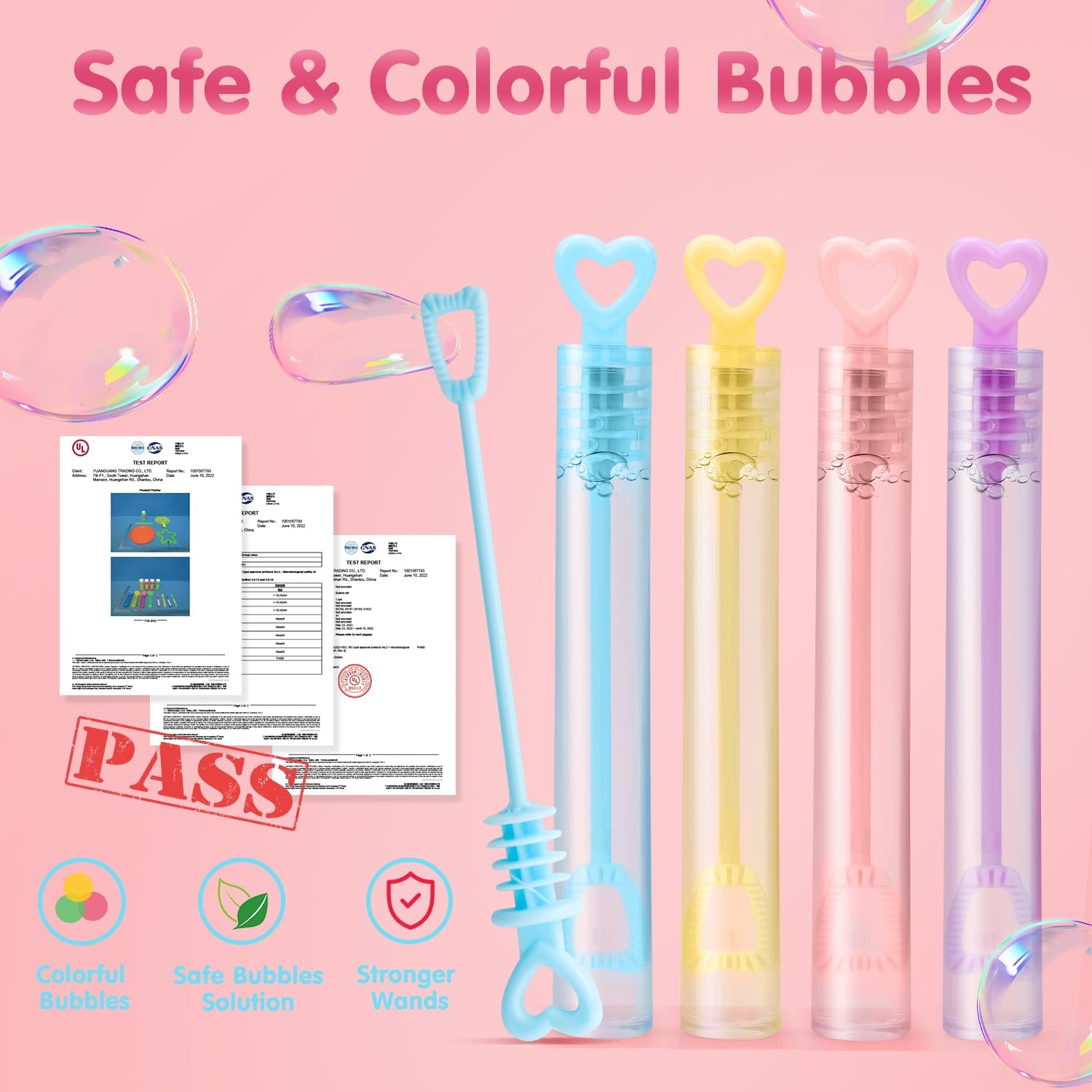 TOY Life 80 Pcs Bubbles Party Favors Valentines for Kids Classroom Mini Bubble Wands Bulk with Valentines Day Cards for Kids School Gift Exchange Birthday Valentines Goodie Bag Stuffer Fillers