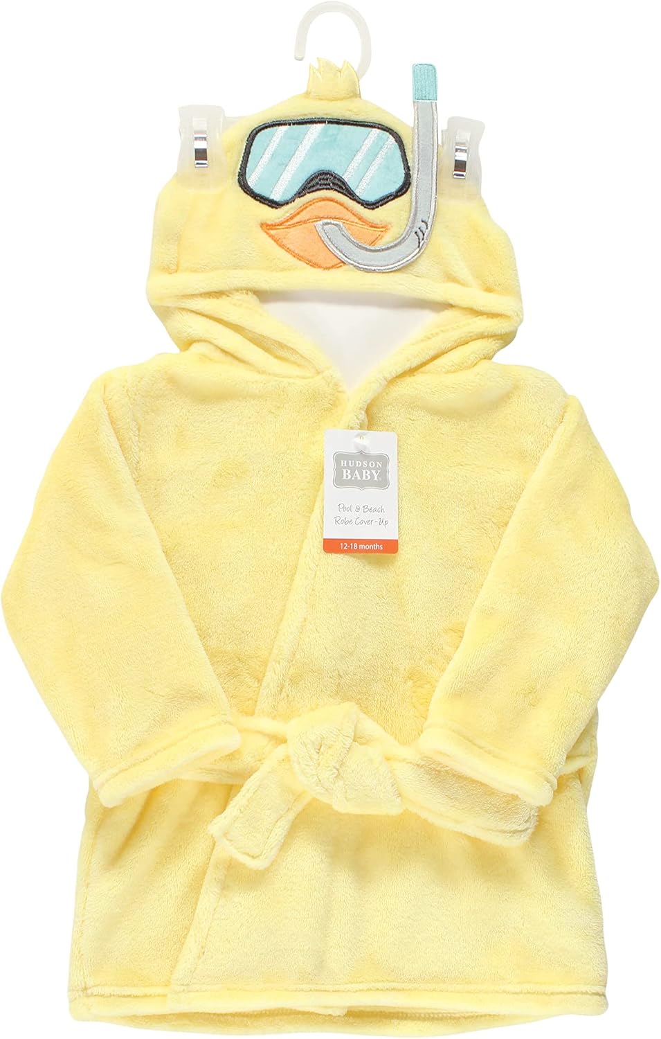 Hudson Baby unisex-baby Hudson Baby Unisex Baby Plush Pool and Beach Robe Cover-ups, Scuba Duck: Clothing