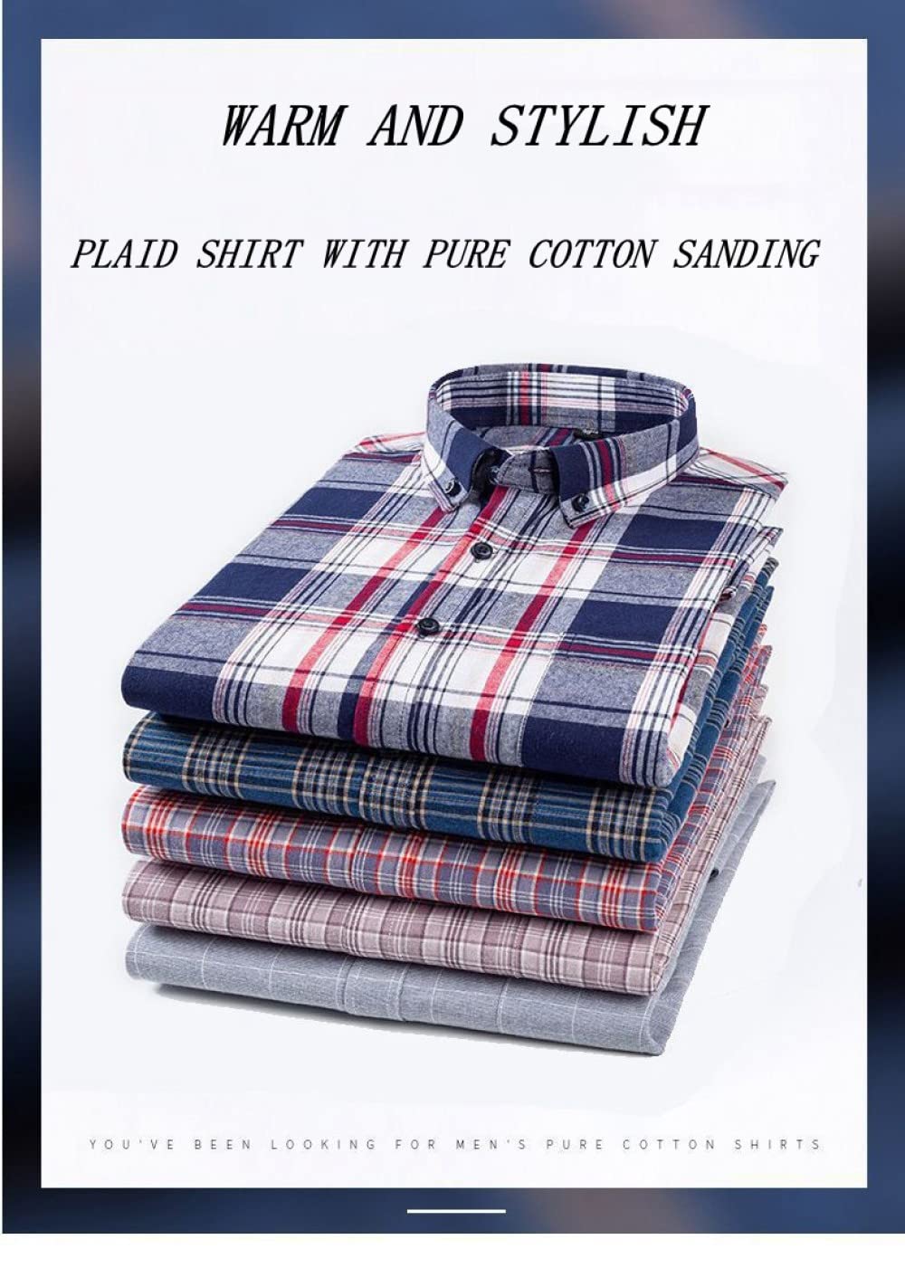 Camicia In Cotone A Maniche Lunghe Da Uomo,Camicia Casual Da Uomo A Maniche Lunghe, Camicia Scozzese Da Uomo In Bufalo Resistente E Robusta, Morbida, Casual A Scacchi Con Tasca Sul Petto, Vestibilit
