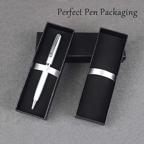 Vista 3 de Caja de regalo de bolígrafo de joyería negra de lujo, 5 unidades, con cojines, cajas de lápices vacías a granel, juego de colección para cumpleaños