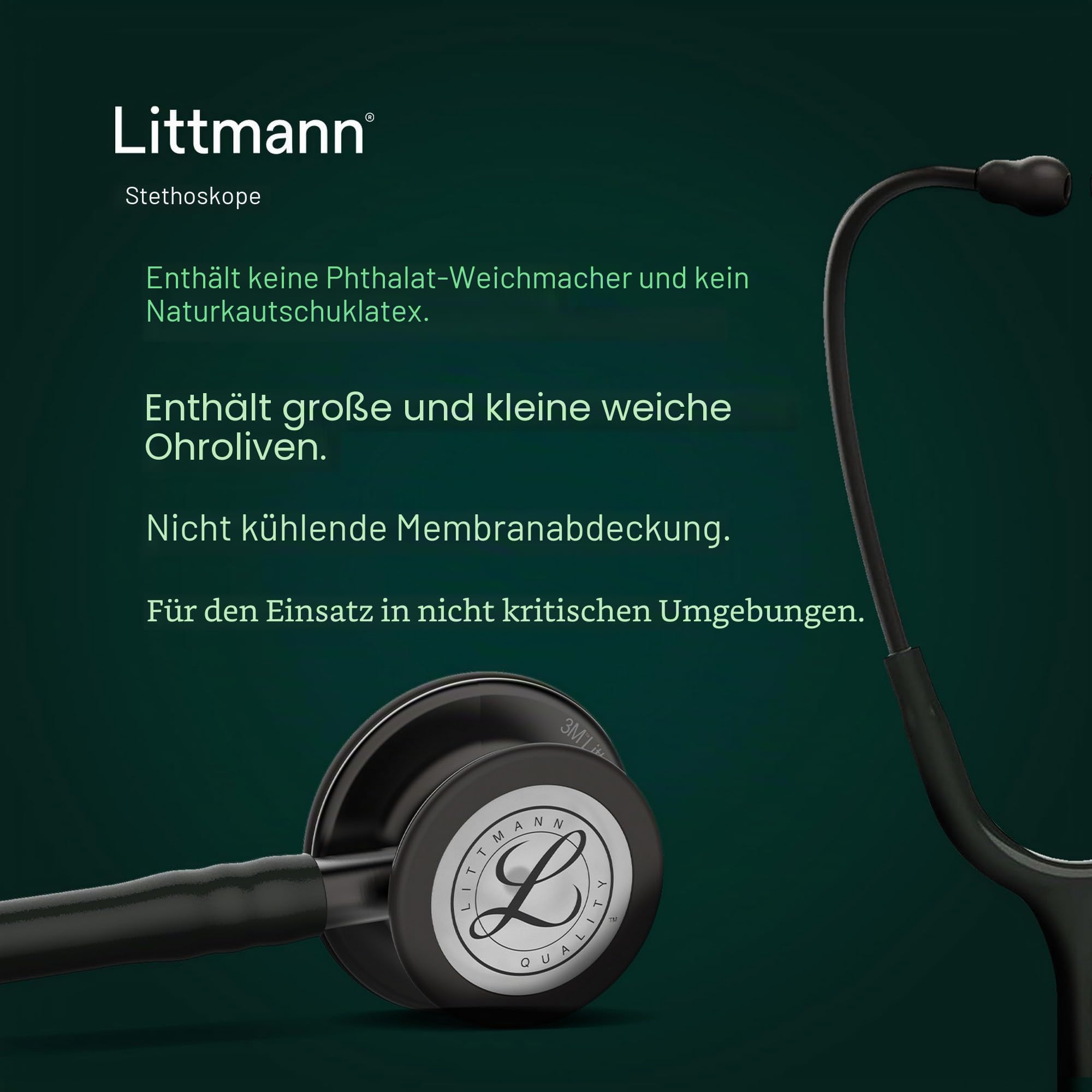 Littmann Classic II Infant Stethoskop, 2114, Schlauch Schwarz