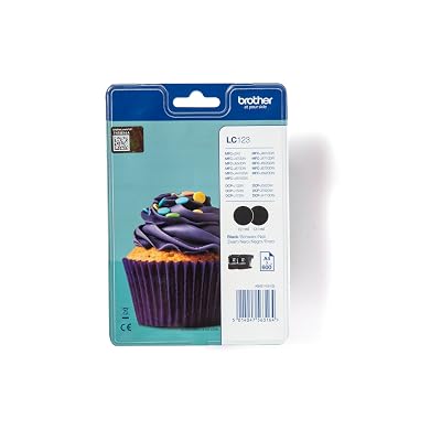 Brother LC123 Pack cartouche de 2 couleurs noire pour imprimante jet d'encre