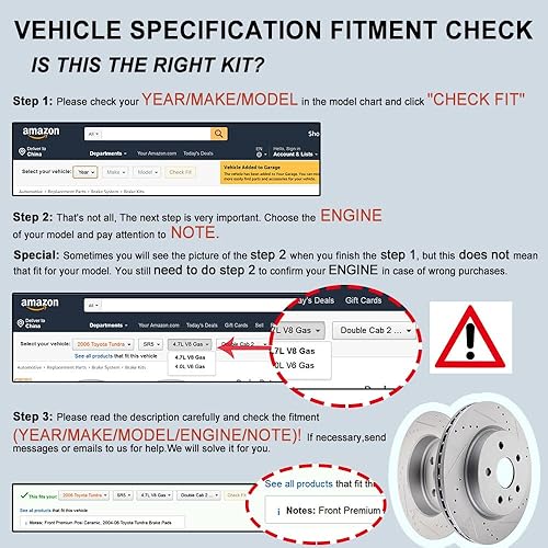 Miniatura 2 de SCITOO Rotores de freno traseros 120.51043,31603 para Hyundai Elantra 2011-2018, 2013-2014 para Hyundai Elantra Coupe, 2013-2018 para Hyundai