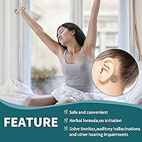 Vista 7 de Parches para aliviar el tinnitus, tratamiento de hierbas naturales para aliviar el tinnitus, para el oído, el dolor de oído, aliviar la pérdida