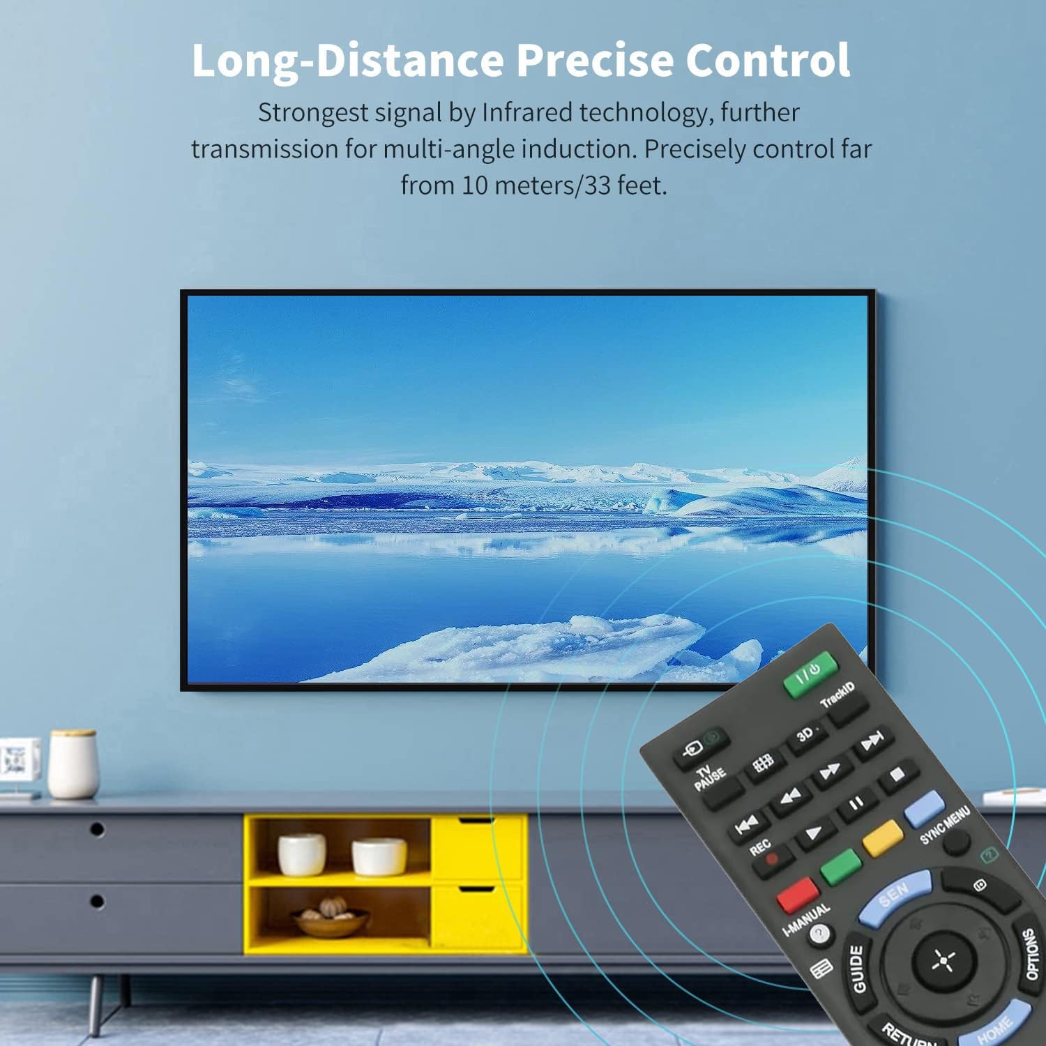 Universal Replacement Remote Control RM-ED047 for Sony Bravia TV RM-YD103 KDL-32BX320 KDL-32R300B KDL-32BX421 KDL-32BX420 KDL-22BX320 KDL-40BX420 KDL-40BX421 - Image 4