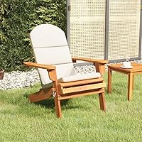 Vista 13 de Adirondack Patio Chair Solid Acacia Wood Set, Outdoor Folding Furniture for Yard, Dining, Garden, Courtyard, Poolside, Simple Chairs