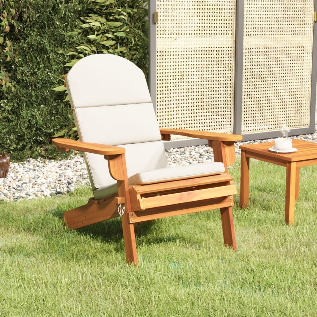 Chaise Adirondack en bois massif pour agrémenter votre jardin et terrasse