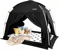 Vista 14 de Carpas de Cama con Dosel - Carpa de Ensueño Privada para Dormir Cómodamente en Interiores, Reductora de Luz y Transpirable, con Carpa de Cama