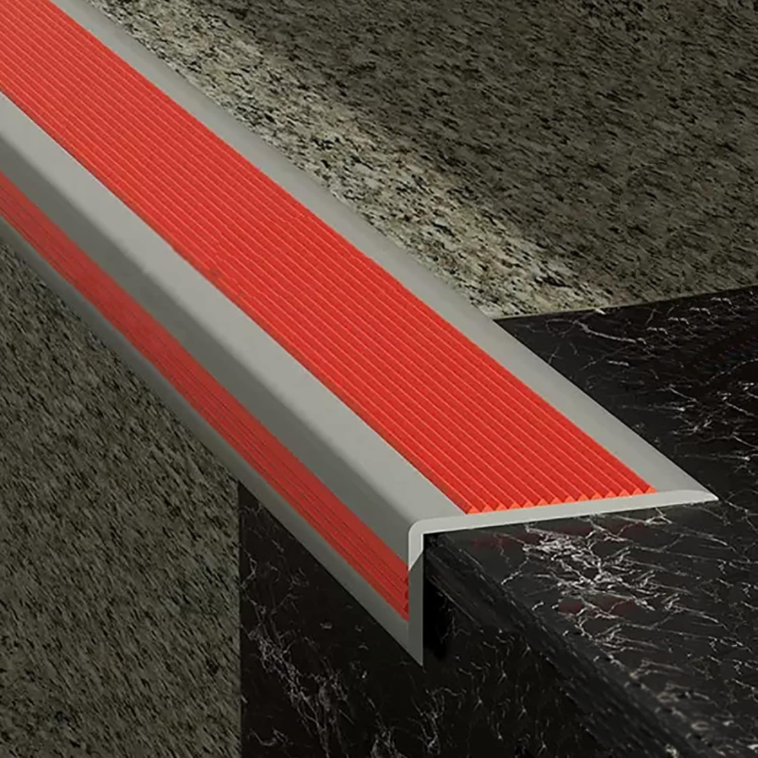 見切り材 階段用すべり止め 階段 滑り止め ッション 銀行/ショッピング モール/博物館のための商業階段のノージング、L 形成の自己