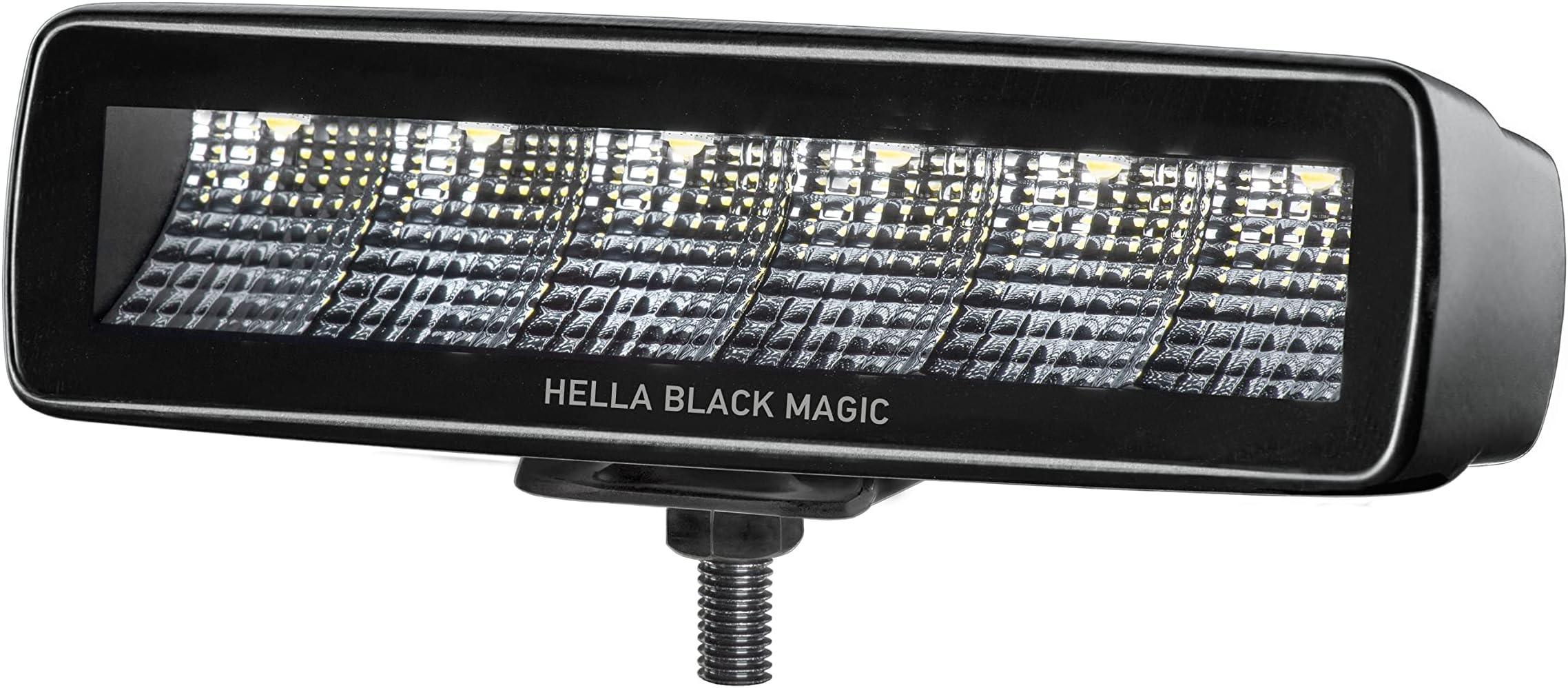 1FB 358 176-201 LED Headlight - Black Magic Mini Lightbar 6.2 Inches - 12/24 V - Mounting - Cable: 800 mm - Connector: Open Cable Ends