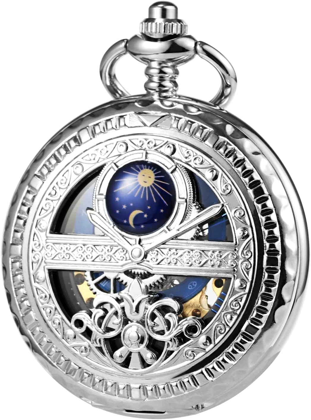 Nightmare Before Christmas SIBOSUN Mechanical Pocket Watch For Men