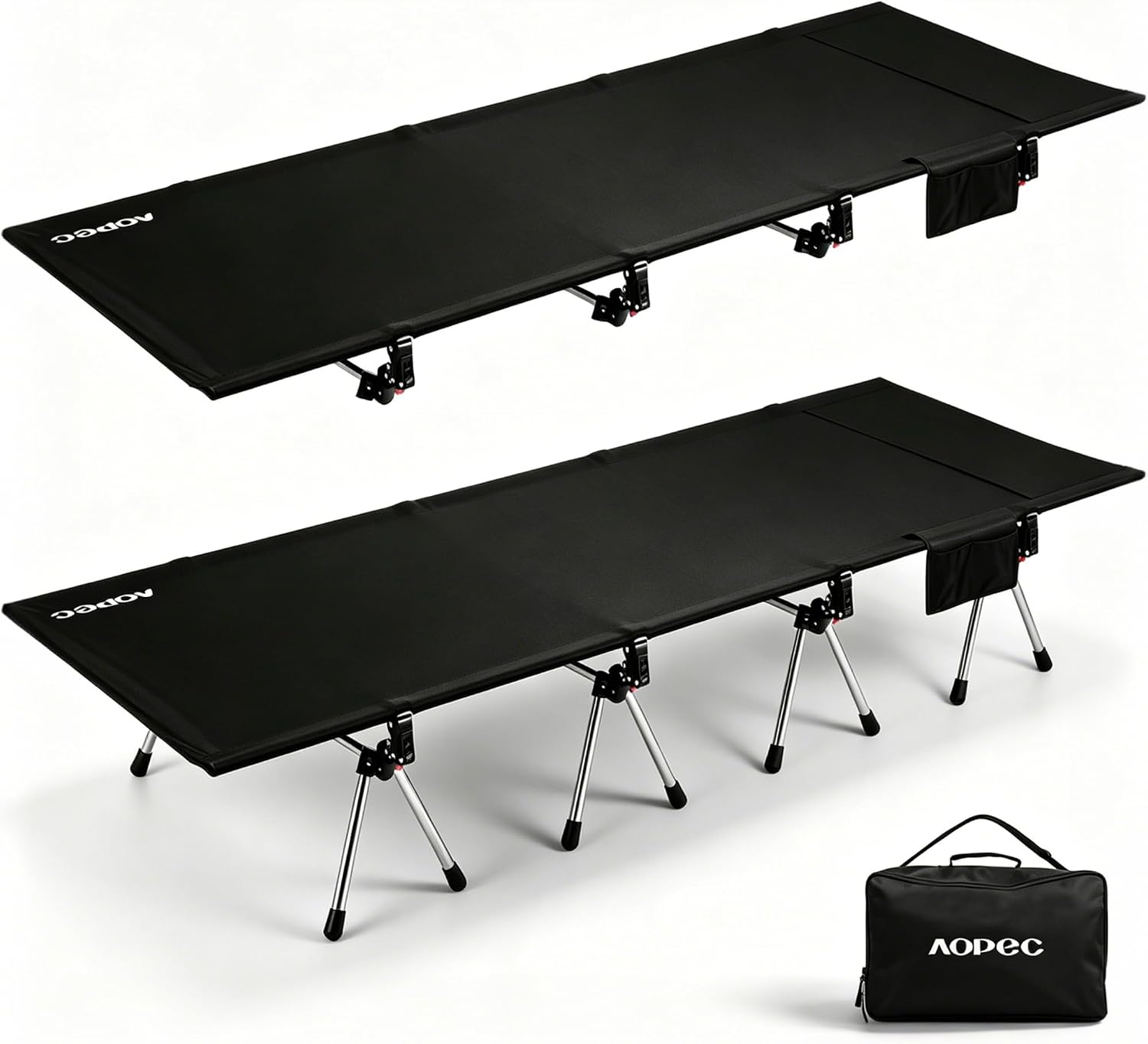 AOPEC 87" Extra Long Camping Cot 440lb Capacity