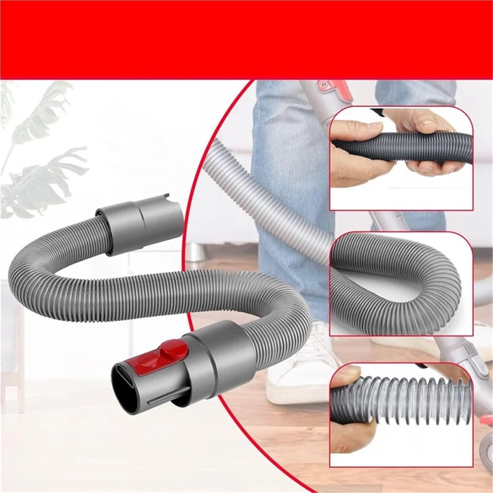 Wąż do odkurzacza, pasuje odkurzaczy Dyson, V7, V8, V10, V11, V15, bezprzewodowych, części zamienne przedłużacza szczotki, akcesoria wąż przedłużający odkurzacza