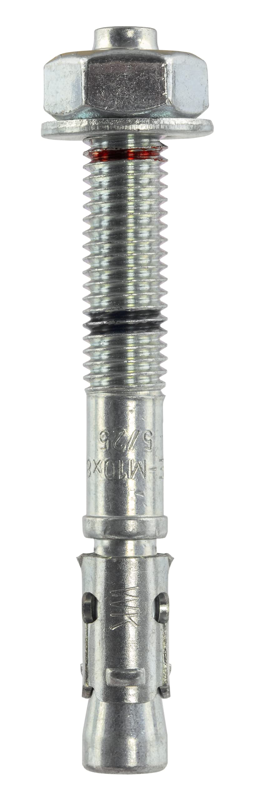 KLIMAS Goujon d'ancrage zingué blanc - tige et bague zinguée 10x155 - Boîte de 25 - Cheville fixation