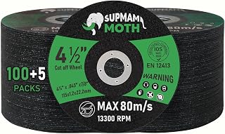 105 Pack 4 1/2 Cut Off Wheel Angle Grinder Cutting Disc for Metal & Stainless Steel Cutting Wheel Ultra Thin 0.045'' x 7/8 Arbor