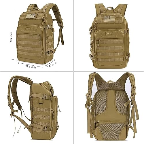 Miniatura 6 de MOSISO Mochila táctica 30L, mochila militar de 3 días de asalto Molle
