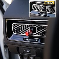 Vista 2 de CKE 4 piezas compatibles con Honda Civic CR-V 2026 2025 2024 2023 Accesorios para consola central de automóvil, tapas de perilla de ventilación