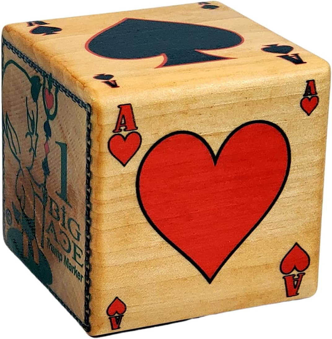 Newt's Playing Cards One Big Ace Trump Marker - After The Bowers Bring it Home, let Your Ace Raise a Little Hell - Euchre, Poker, Pinochle, Whist Gift