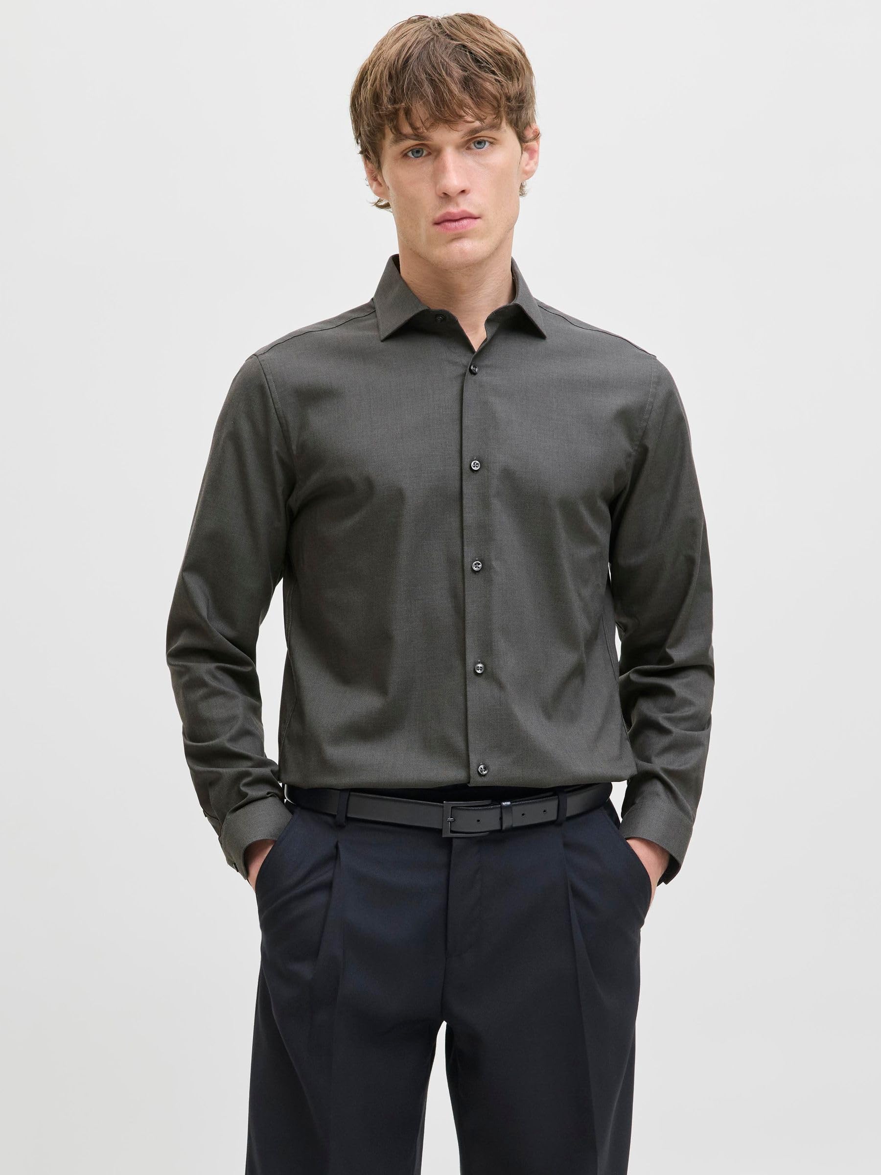Jack & Jones Herren Jprblaparker Detail Shirt L/S Noos Freizeithemd (1er Pack)