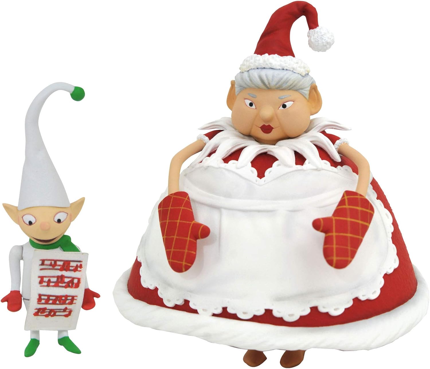 Diamond Select Toys The Nightmare Before Christmas: Cyclops & Mrs. Claus Select Action Figure Two-Pack, Multicolor